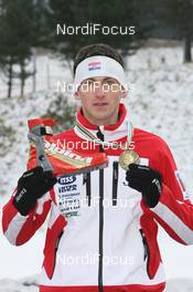 20.02.2009, Pyeong Chang, Korea (KOR): Jakov Fak (CRO), Fischer, Rottefella, Alpina, Exel - IBU world championships biathlon, medals, Pyeong Chang (KOR). www.nordicfocus.com. © Manzoni/NordicFocus. Every downloaded picture is fee-liable.