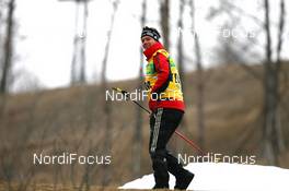 14.02.2009, Pyeong Chang, Korea (KOR): Thomas Uhr (SUI), physio therapist Team Switzerland - IBU world championships biathlon, sprint women, Pyeong Chang (KOR). www.nordicfocus.com. © Manzoni/NordicFocus. Every downloaded picture is fee-liable.