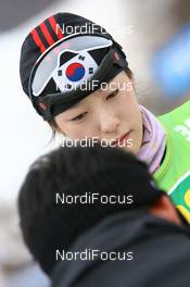 12.02.2009, Pyeong Chang, Korea (KOR): Mi-Seon Kim (KOR) - IBU world championships biathlon, training, Pyeong Chang (KOR). www.nordicfocus.com. © Manzoni/NordicFocus. Every downloaded picture is fee-liable.