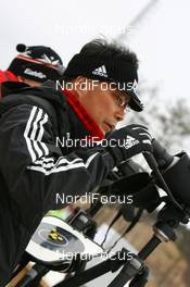 12.02.2009, Pyeong Chang, Korea (KOR): Yongsun Shin (KOR), head coach team Korea- IBU world championships biathlon, training, Pyeong Chang (KOR). www.nordicfocus.com. © Manzoni/NordicFocus. Every downloaded picture is fee-liable.