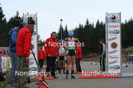 26.09.2009, Oberhof (GER): Tetiana Zhukova (UKR) prepare for start - IBU Sommer Biathlon Worldchampionship, sprint women - Oberhof (GER). www.nordicfocus.com. © NordicFocus. Every downloaded picture is fee-liable.