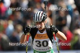 26.09.2009, Oberhof (GER): Zina Kocher (CAN), Atomic, Leki, Odlo - IBU Sommer Biathlon Worldchampionship, sprint women - Oberhof (GER). www.nordicfocus.com. © NordicFocus. Every downloaded picture is fee-liable.