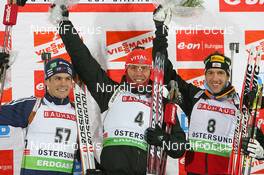 03.12.2009, Oestersund, Sweden (SWE): l-r: Tim Burke (USA), Rossignol, Rottefella, Swix, adidas, Emil Hegle Svendsen (NOR), Madshus, Rottefella, Swix, Odlo, Christoph Sumann (AUT), Atomic, Leki  - IBU world cup biathlon, individual men, Oestersund (SWE). www.nordicfocus.com. © Manzoni/NordicFocus. Every downloaded picture is fee-liable.