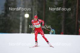 06.12.2009, Oestersund, Sweden (SWE): Thomas Frei (SUI), Atomic, Leki, adidas - IBU world cup biathlon, relay men, Oestersund (SWE). www.nordicfocus.com. © Manzoni/NordicFocus. Every downloaded picture is fee-liable.