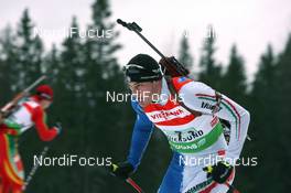 06.12.2009, Oestersund, Sweden (SWE): Markus Windisch (ITA), Fischer, Rottefella, Alpina, Leki - IBU world cup biathlon, relay men, Oestersund (SWE). www.nordicfocus.com. © Manzoni/NordicFocus. Every downloaded picture is fee-liable.
