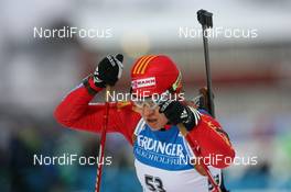 05.12.2009, Oestersund, Sweden (SWE): Xue Dong (CHN), Fischer, Salomon, Swix, adidas - IBU world cup biathlon, sprint women, Oestersund (SWE). www.nordicfocus.com. © NordicFocus. Every downloaded picture is fee-liable.