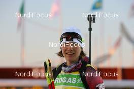 01.12.2009, Oestersund, Sweden (SWE): Zina Kocher (CAN), Atomic, Leki, Odlo - IBU world cup biathlon, training, Oestersund (SWE). www.nordicfocus.com. © NordicFocus. Every downloaded picture is fee-liable.