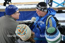 01.12.2009, Oestersund, Sweden (SWE): Wolfgang Pichler (GER), coach Sweden on a interview - IBU world cup biathlon, training, Oestersund (SWE). www.nordicfocus.com. © NordicFocus. Every downloaded picture is fee-liable.