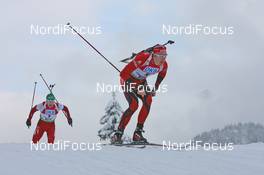 12.12.2009, Hochfilzen, Austria (AUT): Lars Berger (NOR), Madshus, Rottefella, Odlo - IBU world cup biathlon, pursuit men, Hochfilzen (AUT). www.nordicfocus.com. © Manzoni/NordicFocus. Every downloaded picture is fee-liable.