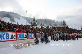 13.12.2009, Hochfilzen, Austria (AUT): Full packed grand stands in the stadium - IBU world cup biathlon, relay women, Hochfilzen (AUT). www.nordicfocus.com. © Manzoni/NordicFocus. Every downloaded picture is fee-liable.
