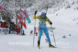 13.12.2009, Hochfilzen, Austria (AUT): Olena Pidhrushna (UKR), Fischer, Rottefella - IBU world cup biathlon, relay women, Hochfilzen (AUT). www.nordicfocus.com. © Manzoni/NordicFocus. Every downloaded picture is fee-liable.