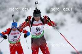 11.12.2009, Hochfilzen, Austria (AUT): Brendan Green (CAN), Madshus, Rottefella, Leki - IBU world cup biathlon, sprint men, Hochfilzen (AUT). www.nordicfocus.com. © Manzoni/NordicFocus. Every downloaded picture is fee-liable.