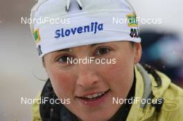11.12.2009, Hochfilzen, Austria (AUT): Dijana Ravnikar (SLO) - IBU world cup biathlon, sprint women, Hochfilzen (AUT). www.nordicfocus.com. © Manzoni/NordicFocus. Every downloaded picture is fee-liable.