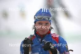 11.12.2009, Hochfilzen, Austria (AUT): Svetlana Sleptsova (RUS), Madshus, Rottefella, Swix, adidas - IBU world cup biathlon, sprint women, Hochfilzen (AUT). www.nordicfocus.com. © Manzoni/NordicFocus. Every downloaded picture is fee-liable.