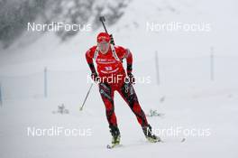 11.12.2009, Hochfilzen, Austria (AUT): Tora Berger (NOR), Fischer, Rottefella, Odlo - IBU world cup biathlon, sprint women, Hochfilzen (AUT). www.nordicfocus.com. © Manzoni/NordicFocus. Every downloaded picture is fee-liable.