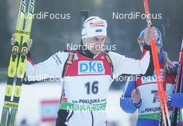 20.12.2009, Pokljuka, Slovenia (SLO): Roland Lessing (EST), Fischer, Rottefella, Exel  - IBU world cup biathlon, pursuit men, Pokljuka (SLO). www.nordicfocus.com. © Domanski/NordicFocus. Every downloaded picture is fee-liable.