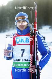20.12.2009, Pokljuka, Slovenia (SLO): Evgeny Ustyugov (RUS), Madshus, Rottefella, Swix, adidas  - IBU world cup biathlon, pursuit men, Pokljuka (SLO). www.nordicfocus.com. © Domanski/NordicFocus. Every downloaded picture is fee-liable.