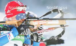 20.12.2009, Pokljuka, Slovenia (SLO): Anna Bogaly-Titovets (RUS), Fischer  - IBU world cup biathlon, pursuit women, Pokljuka (SLO). www.nordicfocus.com. © Domanski/NordicFocus. Every downloaded picture is fee-liable.