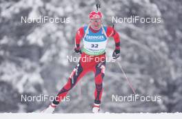 19.12.2009, Pokljuka, Slovenia (SLO): Frode Andresen (NOR), Atomic, Swix, Odlo  - IBU world cup biathlon, sprint men, Pokljuka (SLO). www.nordicfocus.com. © Domanski/NordicFocus. Every downloaded picture is fee-liable.