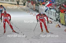 01.01.2009, Nove Mesto, Czech Republic (CZE): l-r Jon Kristian Dahl (NOR), Madshus, Rottefella, Alpina, Swix, Tor Arne Hetland (NOR), Rossignol, Swix  - FIS world cup cross-country, tour de ski, individual sprint, Nove Mesto (CZE). www.nordicfocus.com. © Hemmersbach/NordicFocus. Every downloaded picture is fee-liable.
