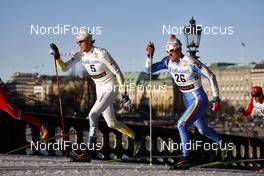 18.03.2009, Stockholm, Sweden (SWE):  Jesper Modin (SWE), Fabio Pasini (ITA), Salomon, Fischer, One Way  - FIS world cup cross-country, individual sprint, Stockholm (SWE). www.nordicfocus.com. © Felgenhauer/NordicFocus. Every downloaded picture is fee-liable.