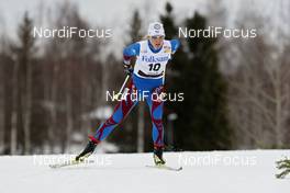 20.03.2009, Falun, Sweden (SWE): Celia Bourgois (FRA), Fischer, Rottefella, One Way, Odlo  - FIS world cup cross-country, 2,5 km women, Falun (SWE). www.nordicfocus.com. © Felgenhauer/NordicFocus. Every downloaded picture is fee-liable.