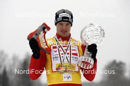 20.03.2009, Falun, Sweden (SWE): Dario Cologna (SUI), Fischer, Rottefella, Alpina, Swix, adidas  - FIS world cup cross-country, cups, Falun (SWE). www.nordicfocus.com. © Felgenhauer/NordicFocus. Every downloaded picture is fee-liable.