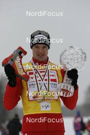 20.03.2009, Falun, Sweden (SWE): Dario Cologna (SUI), Fischer, Rottefella, Alpina, Swix, adidas  - FIS world cup cross-country, cups, Falun (SWE). www.nordicfocus.com. © Felgenhauer/NordicFocus. Every downloaded picture is fee-liable.