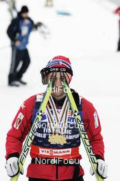 01.03.2009, Liberec, Czech Republic (CZE): Petter Northug (NOR), Fischer, Rottefella, Alpina, Ski Go, Swix  - FIS nordic world ski championships, cross-country, mass men, Liberec (CZE). www.nordicfocus.com. © Furtner/NordicFocus. Every downloaded picture is fee-liable.