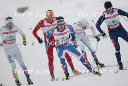 25.02.2009, Liberec, Czech Republic (CZE): Group , in front Sami Jauhojaervi (FIN), Fischer, Rottefella, Swix  - FIS nordic world ski championships, cross-country, team sprint, Liberec (CZE). www.nordicfocus.com. © Domanski/NordicFocus. Every downloaded picture is fee-liable.