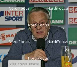 18.02.2009, Liberec, Czech Republic (CZE): GIAN FRANCO KASPER (SUI), president of the FIS - FIS nordic world ski championships, FIS opening press conference, Liberec (CZE). www.nordicfocus.com. © Hemmersbach/NordicFocus. Every downloaded picture is fee-liable.