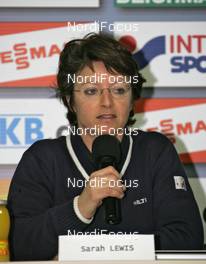 18.02.2009, Liberec, Czech Republic (CZE): Sarah Lewis (GBR) FIS secretary general  - FIS nordic world ski championships, FIS opening press conference, Liberec (CZE). www.nordicfocus.com. © Hemmersbach/NordicFocus. Every downloaded picture is fee-liable.