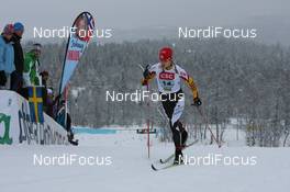 22.11.2009, Beitostoelen, Norway (NOR): Chandra Crawford (CAN), Fischer, Rottefella, Swix - FIS world cup cross country, 4x5km women, Beitostoelen (NOR). www.nordicfocus.com. © NordicFocus. Every downloaded picture is fee-liable.