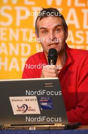 20.11.2009, Beitostoelen, Norway (NOR): Juerg Capol (SUI), FIS race director cross-country during the FIS press conference - FIS world cup cross country, training, Beitostoelen (NOR). www.nordicfocus.com. © NordicFocus. Every downloaded picture is fee-liable.