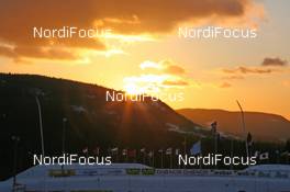 21.11.2009, Beitostoelen, Norway (NOR): Feature: Sunrise over the cross-country venue of Beitostoelen - FIS world cup cross country, training, Beitostoelen (NOR). www.nordicfocus.com. © NordicFocus. Every downloaded picture is fee-liable.