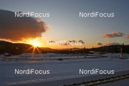 21.11.2009, Beitostoelen, Norway (NOR): Sunrise over the cross-country venue of Beitostoelen - FIS world cup cross country, training, Beitostoelen (NOR). www.nordicfocus.com. © NordicFocus. Every downloaded picture is fee-liable.