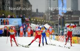 05.12.2009, Duesseldorf, Germany (GER): start of the men's finals - FIS world cup cross-country, individual sprint, Duesseldorf. www.nordicfocus.com. © NordicFocus. Every downloaded picture is fee-liable.