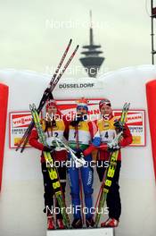 05.12.2009, Duesseldorf, Germany (GER): l-r: Anders Gloersen (NOR), Fischer, Alexei Petukhov (RUS), Madshus, Swix, adidas, Eirik Brandsdal (NOR), Fischer - FIS world cup cross-country, individual sprint, Duesseldorf. www.nordicfocus.com. © NordicFocus. Every downloaded picture is fee-liable.