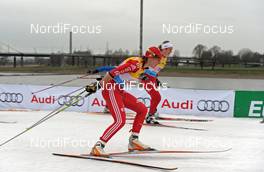 06.12.2009, Duesseldorf, Germany (GER): Bettina Gruber (SUI), Rossignol, Rottefella, One Way, adidas, Toko, TCS  - FIS world cup cross-country, team sprint, Duesseldorf. www.nordicfocus.com. © Felgenhauer/NordicFocus. Every downloaded picture is fee-liable.