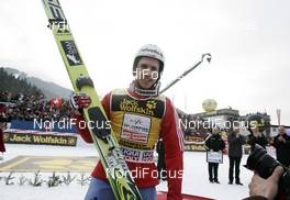 01.01.2009, Garmisch, Germany (GER): Simon Ammann (SUI), Fischer, adidas - FIS world cup ski jumping, four hills tournament, individual HS140, Garmisch (GER). www.nordicfocus.com. © Furtner/NordicFocus. Every downloaded picture is fee-liable.