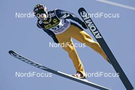 31.12.2008, Garmisch, Germany (GER): Matti Hautamaeki (FIN), Atomic - FIS world cup ski jumping, four hills tournament, Qualification individual HS140, Garmisch (GER). www.nordicfocus.com. © Furtner/NordicFocus. Every downloaded picture is fee-liable.