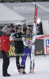 01.01.2009, Garmisch, Germany (GER): l-r: Thomas Morgenstern (AUT), Atomic, Gregor Schlierenzauer (AUT), Fischer, Wolfgang Loitzl (AUT), Atomic - FIS world cup ski jumping, four hills tournament, individual HS140, Garmisch (GER). www.nordicfocus.com. © Furtner/NordicFocus. Every downloaded picture is fee-liable.