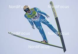 03.01.2009, Innsbruck, Austria (AUT): Andreas Kuettel (SUI), Fischer, adidas - FIS world cup ski jumping, four hills tournament, individual HS130, Innsbruck (AUT). www.nordicfocus.com. © Furtner/NordicFocus. Every downloaded picture is fee-liable.