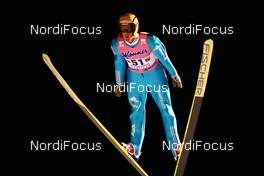 11.02.2009, Klingenthal, Germany (GER): Andreas Kuettel (SUI), Fischer, adidas - FIS world cup ski jumping, individual HS140, Klingenthal (GER). www.nordicfocus.com. © Lange/NordicFocus. Every downloaded picture is fee-liable.
