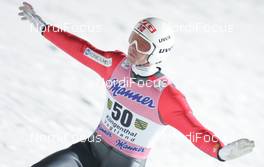 11.02.2009, Klingenthal, Germany (GER): Anders Bardal (NOR), Atomic  - FIS world cup ski jumping, individual HS140, Klingenthal (GER). www.nordicfocus.com. © Domanski/NordicFocus. Every downloaded picture is fee-liable.