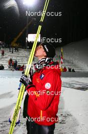 11.02.2009, Klingenthal, Germany (GER): Gregor Schlierenzauer (AUT), Fischer - FIS world cup ski jumping, individual HS140, Klingenthal (GER). www.nordicfocus.com. © Lange/NordicFocus. Every downloaded picture is fee-liable.