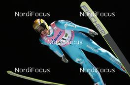 11.02.2009, Klingenthal, Germany (GER): Andreas Kuettel (SUI), Fischer, adidas  - FIS world cup ski jumping, individual HS140, Klingenthal (GER). www.nordicfocus.com. © Domanski/NordicFocus. Every downloaded picture is fee-liable.