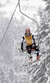 19.02.2009, Liberec, Czech Republic (CZE): Ulrike Graessler (GER), Elan - FIS nordic world ski championships, ski jumping, training, individual HS100 women, Liberec (CZE). www.nordicfocus.com. © Furtner/NordicFocus. Every downloaded picture is fee-liable.