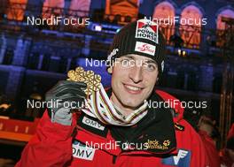 28.02.2009, Liberec, Czech Republic (CZE): Wolfgang Loitzl (AUT), Atomic 2 gold medals - FIS nordic world ski championships, ski jumping, medals, Liberec (CZE). www.nordicfocus.com. © Furtner/NordicFocus. Every downloaded picture is fee-liable.
