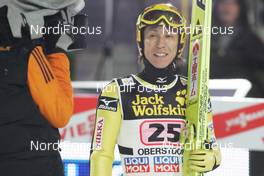 29.12.2009, Oberstdorf, Germany (GER): Noiraki Kasai (JPN), Fischer  - FIS world cup ski jumping, four hills tournament, individual HS137, Oberstdorf (GER). www.nordicfocus.com. © Domanski/NordicFocus. Every downloaded picture is fee-liable.